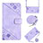 Handytasche Stand Schutzhülle Flip Leder Hülle YB2 für Realme Narzo 50 5G Violett