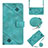 Handytasche Stand Schutzhülle Flip Leder Hülle YB2 für Xiaomi Redmi A2 Grün
