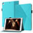 Handytasche Stand Schutzhülle Flip Leder Hülle YX1 für Apple iPad Air 3 Hellblau