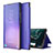 Handytasche Stand Schutzhülle Flip Leder Hülle ZL1 für Samsung Galaxy A21s Violett