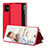 Handytasche Stand Schutzhülle Flip Leder Hülle ZL2 für Samsung Galaxy A51 4G Rot