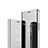 Handytasche Stand Schutzhülle Flip Leder Rahmen Spiegel Tasche L01 für Oppo Reno4 5G Silber