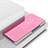 Handytasche Stand Schutzhülle Flip Leder Rahmen Spiegel Tasche L02 für Apple iPhone 13 Mini Rosegold
