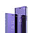 Handytasche Stand Schutzhülle Flip Leder Rahmen Spiegel Tasche L02 für Realme C17 Violett