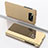 Handytasche Stand Schutzhülle Flip Leder Rahmen Spiegel Tasche L03 für Xiaomi Poco X3 Pro