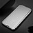 Handytasche Stand Schutzhülle Flip Leder Rahmen Spiegel Tasche S01 für Xiaomi Mi Note 10 Pro Silber