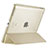 Handytasche Stand Schutzhülle Leder für Apple iPad 3 Gold