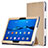 Handytasche Stand Schutzhülle Leder für Huawei MediaPad M3 Lite Gold