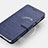 Handytasche Stand Schutzhülle Leder für Huawei Y6 Pro (2017) Blau
