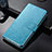 Handytasche Stand Schutzhülle Leder für Nokia 9 PureView Hellblau