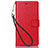Handytasche Stand Schutzhülle Leder für Nokia X3 Rot