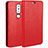 Handytasche Stand Schutzhülle Leder für Nokia X6 Rot