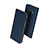 Handytasche Stand Schutzhülle Leder für Samsung Galaxy A6 Plus Blau