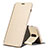 Handytasche Stand Schutzhülle Leder für Samsung Galaxy C8 C710F Gold