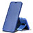 Handytasche Stand Schutzhülle Leder für Samsung Galaxy J7 Plus Blau