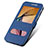 Handytasche Stand Schutzhülle Leder für Samsung Galaxy J7 Prime Blau