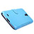 Handytasche Stand Schutzhülle Leder für Samsung Galaxy Mega 6.3 i9200 i9205 Blau