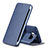 Handytasche Stand Schutzhülle Leder für Samsung Galaxy S6 Edge SM-G925 Blau