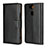 Handytasche Stand Schutzhülle Leder für Sony Xperia XA2 Plus Schwarz