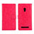 Handytasche Stand Schutzhülle Leder Hülle für Asus Zenfone 5 Pink