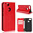 Handytasche Stand Schutzhülle Leder Hülle für Asus Zenfone Max Plus M1 ZB570TL Rot