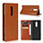 Handytasche Stand Schutzhülle Leder Hülle für Sony Xperia XZ4 Orange