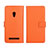 Handytasche Stand Schutzhülle Leder Hülle L01 für Asus Zenfone 5 Orange