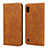Handytasche Stand Schutzhülle Leder Hülle L01 für Samsung Galaxy A10 Orange
