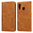 Handytasche Stand Schutzhülle Leder Hülle L01 für Samsung Galaxy A20e Orange
