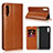 Handytasche Stand Schutzhülle Leder Hülle L01 für Samsung Galaxy A50 Orange