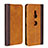 Handytasche Stand Schutzhülle Leder Hülle L01 für Sony Xperia XZ3 Orange