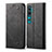 Handytasche Stand Schutzhülle Leder Hülle L01 für Xiaomi Mi Note 10 Schwarz