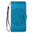 Handytasche Stand Schutzhülle Leder Hülle L02 für Samsung Galaxy S20 5G Blau