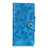 Handytasche Stand Schutzhülle Leder Hülle L03 für BQ Vsmart Active 1 Blau