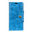 Handytasche Stand Schutzhülle Leder Hülle L03 für HTC Desire 12 Plus Blau