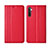 Handytasche Stand Schutzhülle Leder Hülle L03 für Realme XT Rot