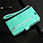 Handytasche Stand Schutzhülle Leder Hülle L03 für Samsung Galaxy S20 Ultra 5G Cyan