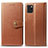 Handytasche Stand Schutzhülle Leder Hülle L05 für Samsung Galaxy A81 Orange