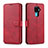 Handytasche Stand Schutzhülle Leder Hülle L06 für Huawei Nova 5z Rot