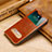 Handytasche Stand Schutzhülle Leder Hülle P02 für Apple iPhone Xs Orange