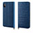 Handytasche Stand Schutzhülle Leder Hülle P03 für Apple iPhone Xs Blau