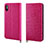 Handytasche Stand Schutzhülle Leder Hülle P03 für Apple iPhone Xs Pink