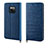Handytasche Stand Schutzhülle Leder Hülle P04 für Huawei Mate 20 Pro Blau