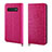 Handytasche Stand Schutzhülle Leder Hülle P04 für Samsung Galaxy S10 Pink