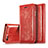 Handytasche Stand Schutzhülle Leder Hülle T01 für Apple iPhone 6 Rot