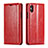 Handytasche Stand Schutzhülle Leder Hülle T01 für Apple iPhone X Rot