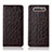 Handytasche Stand Schutzhülle Leder Hülle T04 für Samsung Galaxy A80 Braun