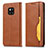 Handytasche Stand Schutzhülle Leder Hülle T05 für Huawei Mate 20 Pro Orange