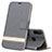 Handytasche Stand Schutzhülle Leder Hülle T07 für Huawei P30 Lite New Edition Grau