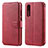 Handytasche Stand Schutzhülle Leder Hülle T08 für Huawei P30 Rot